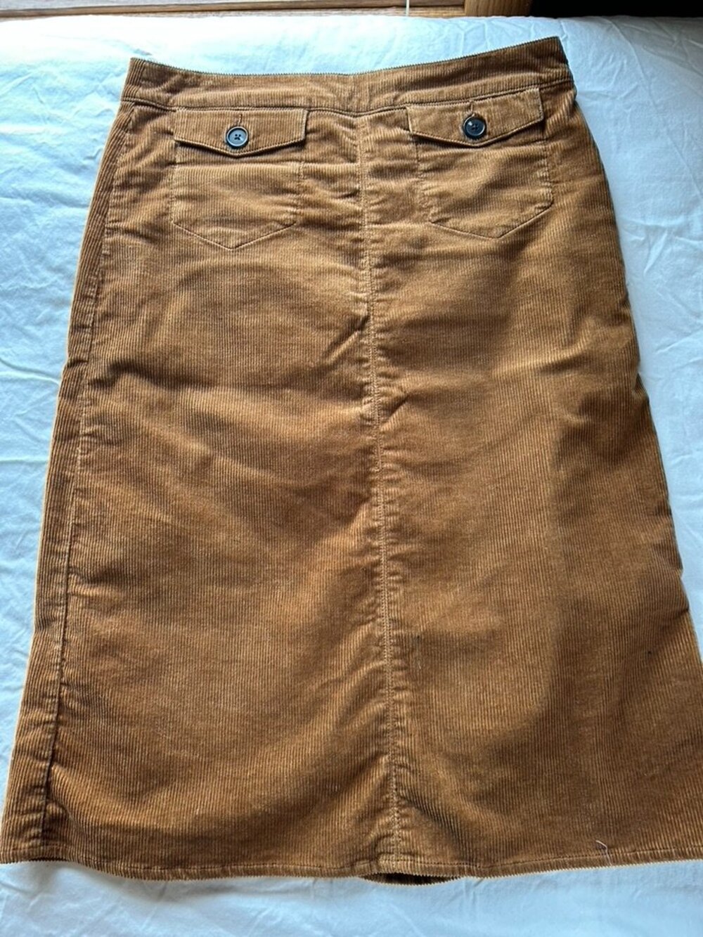 Boden Women's Brown Corduroy A-Line Midi Skirt Size 10